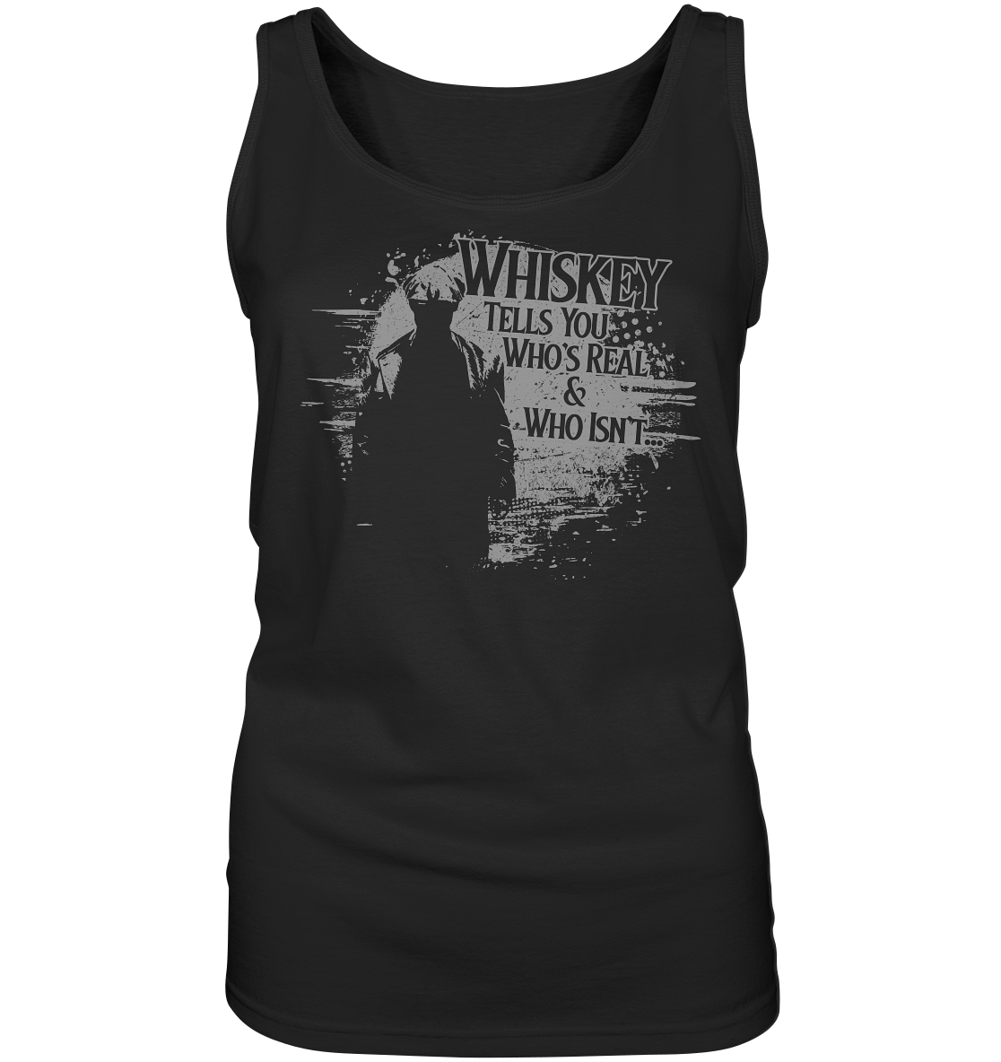Whiskey Tells You Who's Real & Who Isn't - Ladies Tank-Top