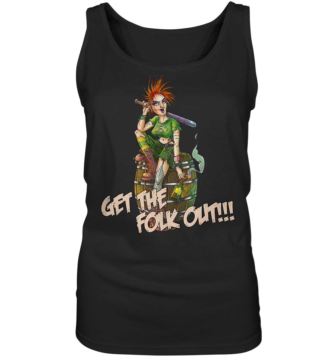 Get The Folk Out - Ladies Tank-Top