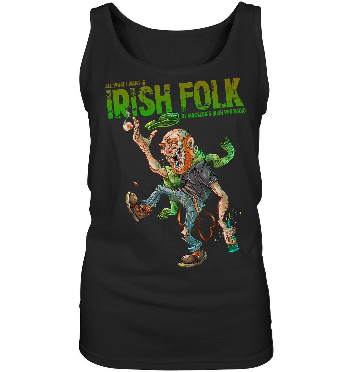 All What I Want Is "Irish Folk"  - Ladies Tank-Top