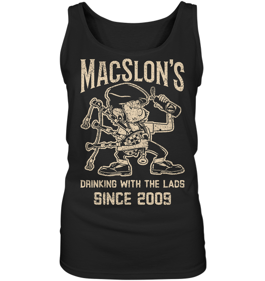 MacSlon's "Drinking With The Lads" - Ladies Tank-Top