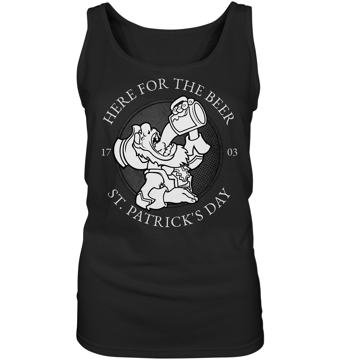 Here For The Beer "St. Patrick's Day" - Ladies Tank-Top