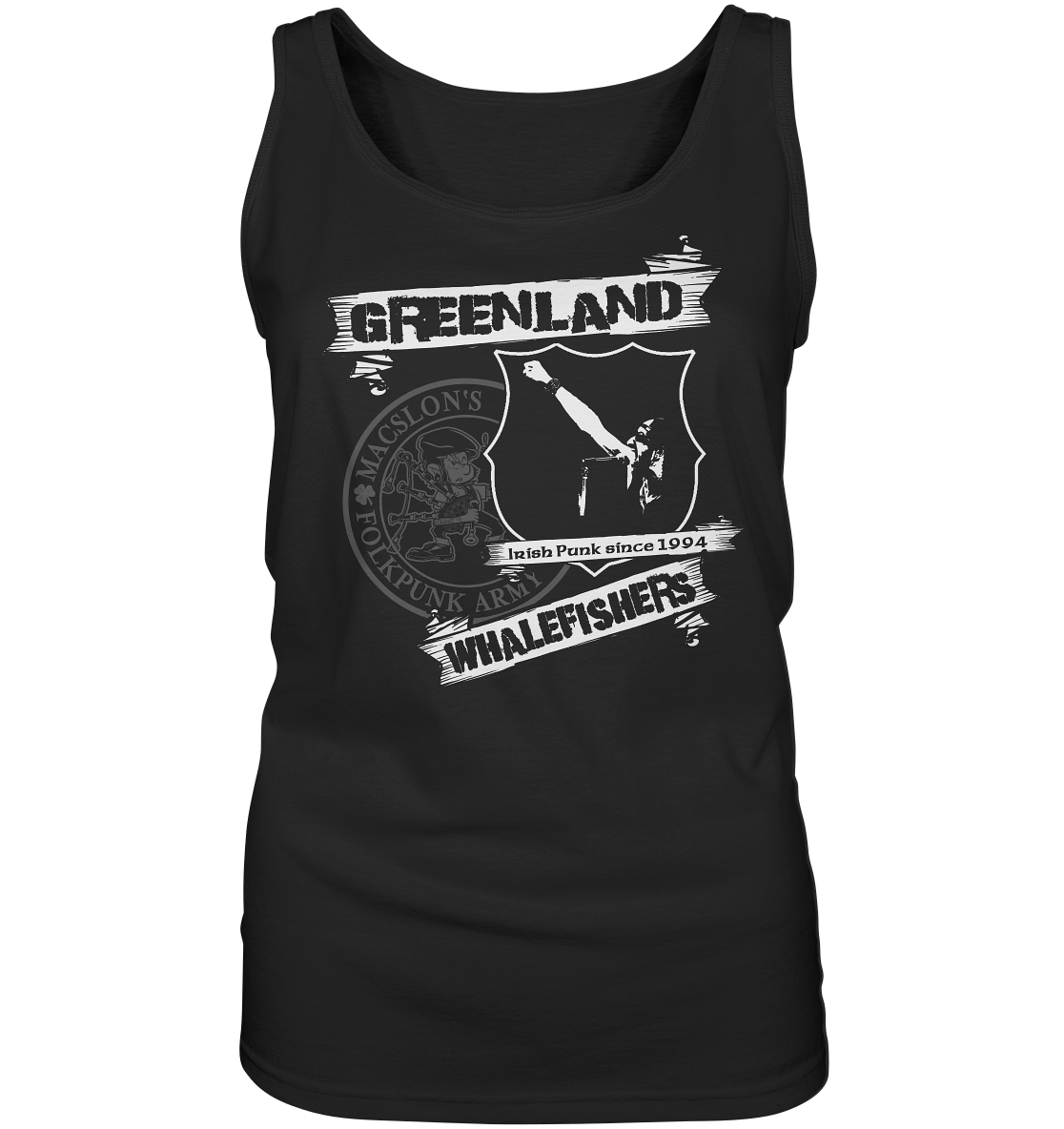 Greenland Whalefishers "MacSlon's Folkpunk Army" - Ladies Tank-Top