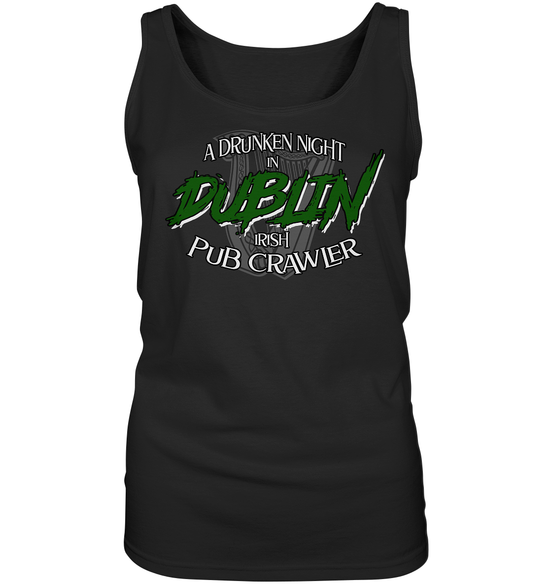 A Drunken Night In Dublin "Irish Pub Crawler" - Ladies Tank-Top