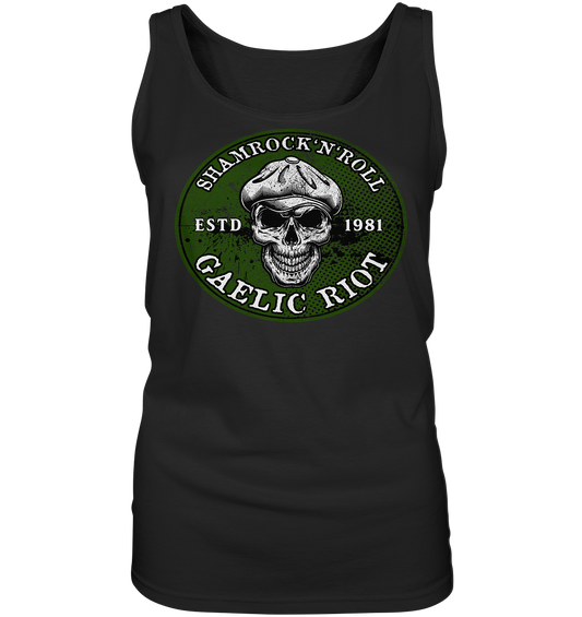 Shamrock And Roll "Skull / Gaelic Riot" - Ladies Tank-Top