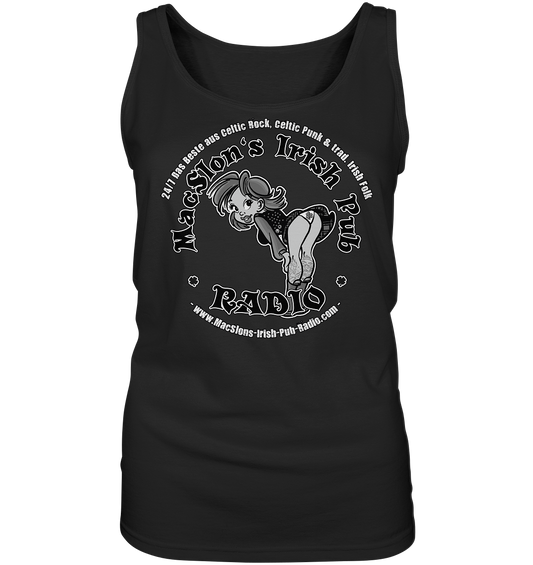 MacSlon's Radio "24/7 - Irish Girl Logo"  - Ladies Tank-Top