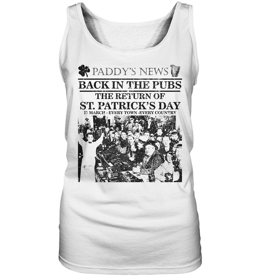Back In The Pubs "The Return Of St. Patrick's Day" - Ladies Tank-Top