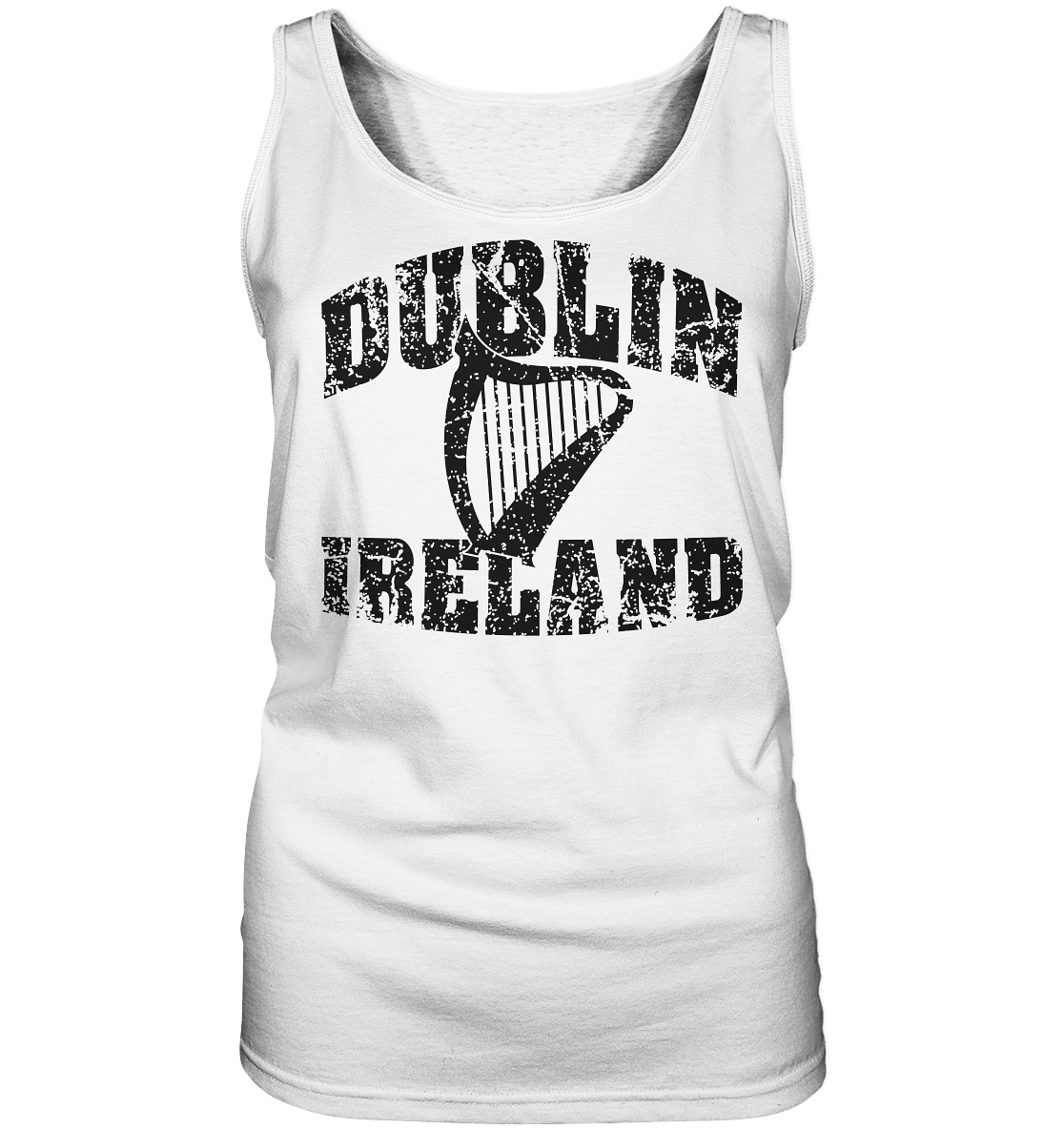 Dublin Ireland Harp - Ladies Tank-Top