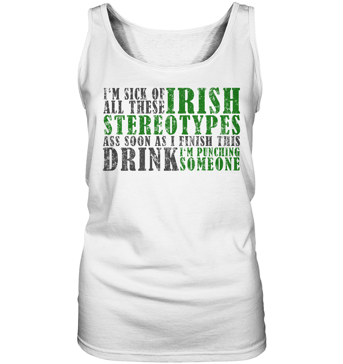 Irish Stereotypes - Ladies Tank-Top