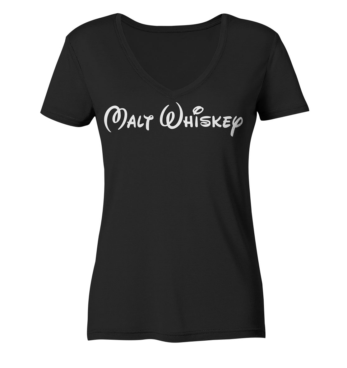 Malt Whiskey - Ladies V-Neck Shirt