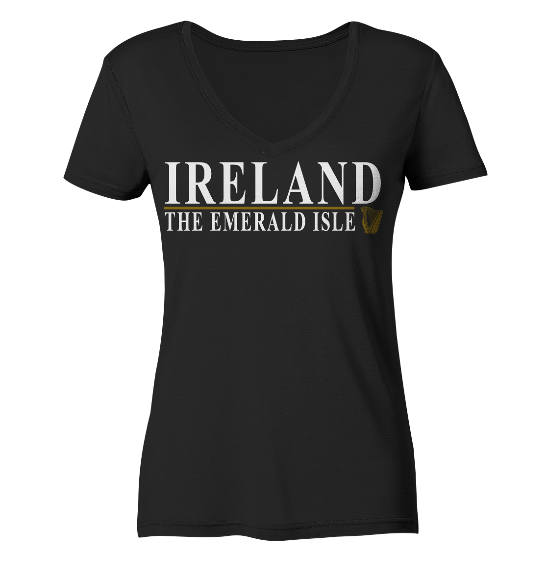 Ireland "The Emerald Isle" - Ladies V-Neck Shirt