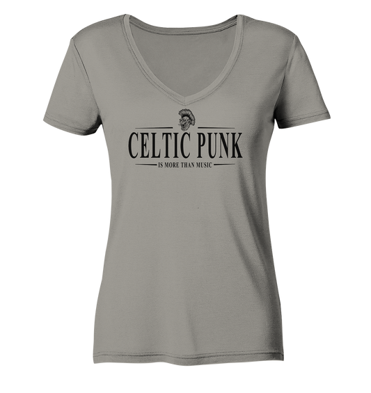 Celtic Punk "Is More Than Music" - Ladies V-Neck Shirt