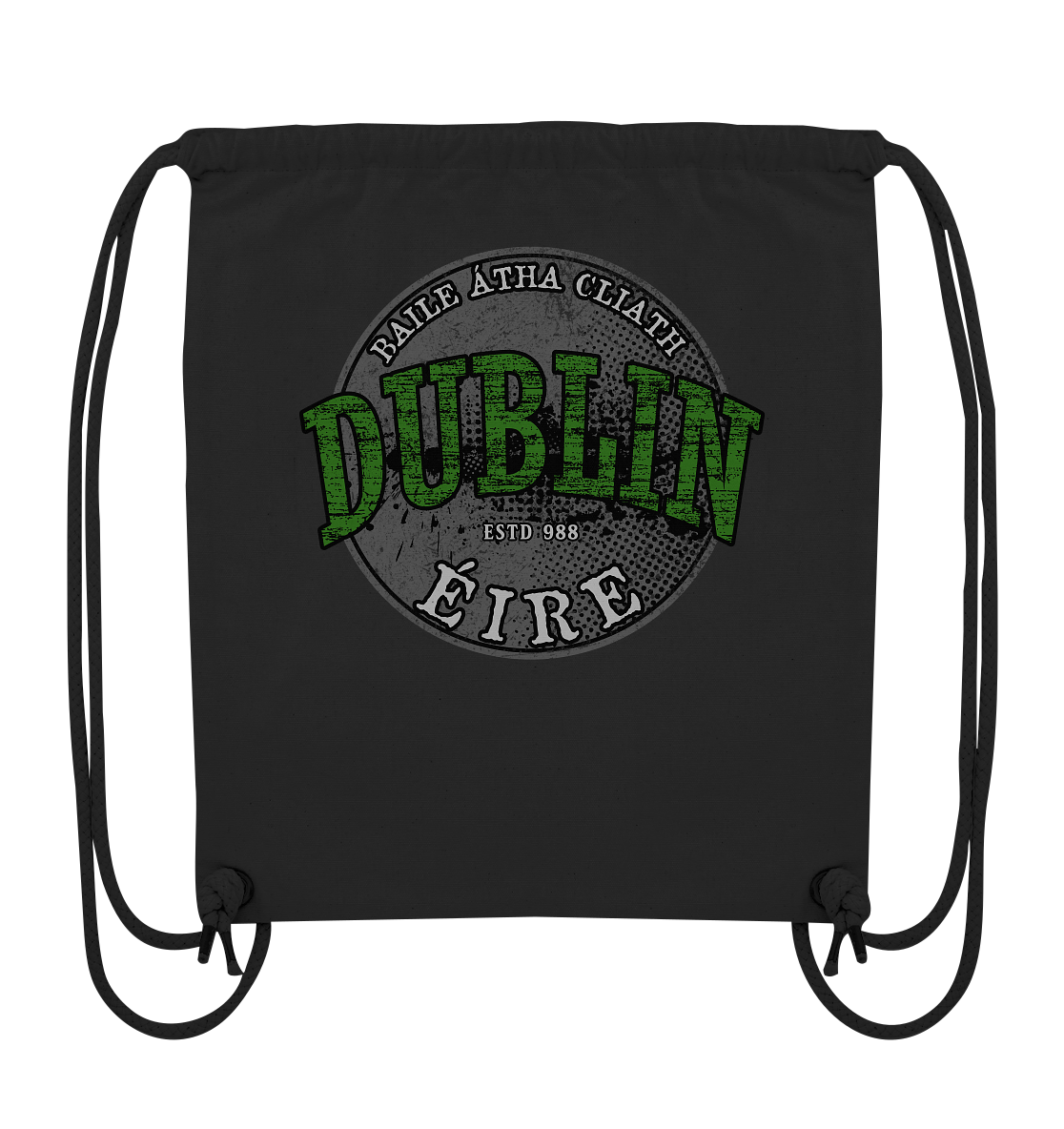 Dublin "Estd 988 / Baile Átha Cliath / Éire" - Organic Gym-Bag