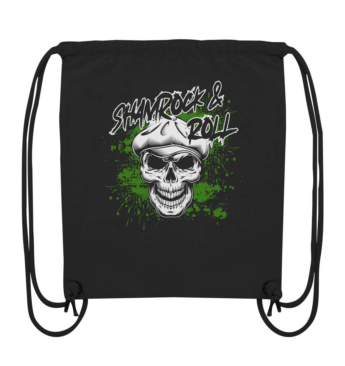 Shamrock And Roll "Skull" - Organic Gym-Bag