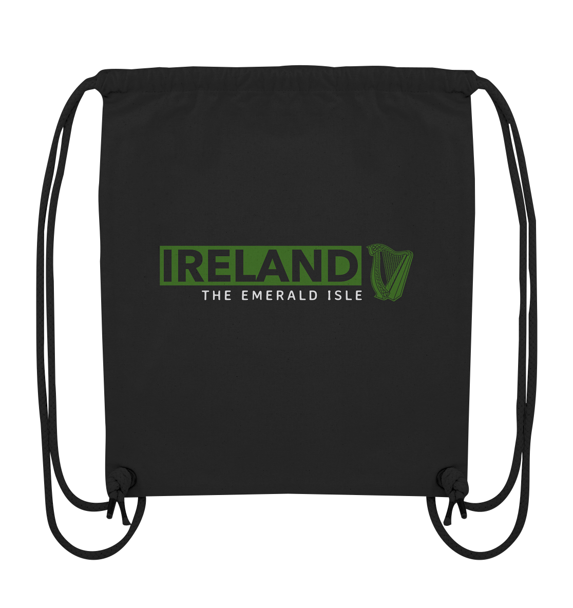 Ireland "The Emerald Isle / Harp" - Organic Gym-Bag