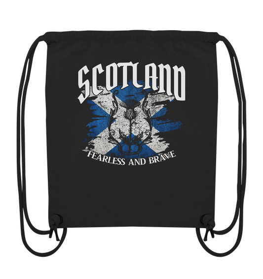 Scotland "Fearless and Brave / Splatter" - Organic Gym-Bag