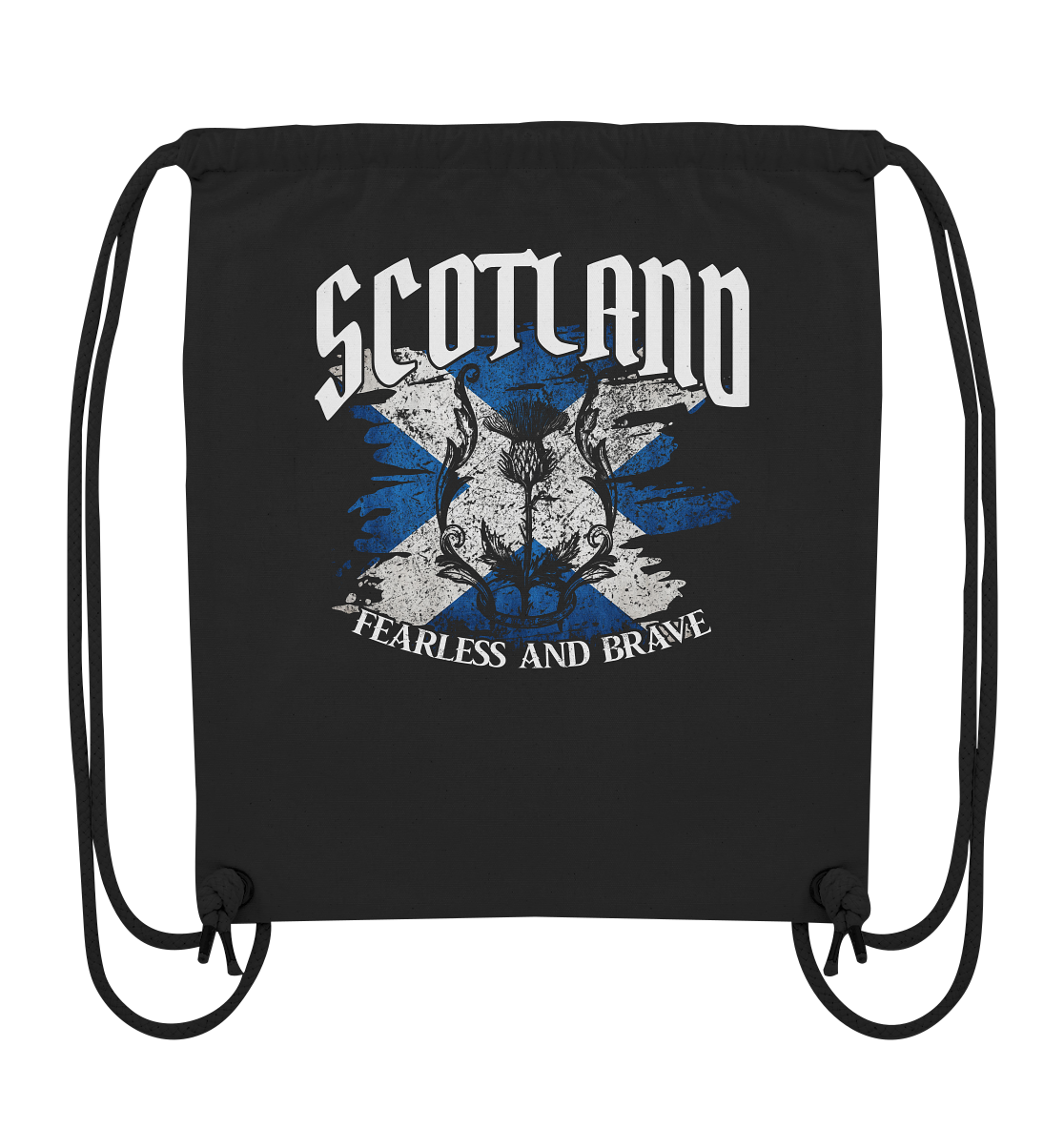 Scotland "Fearless and Brave / Splatter" - Organic Gym-Bag