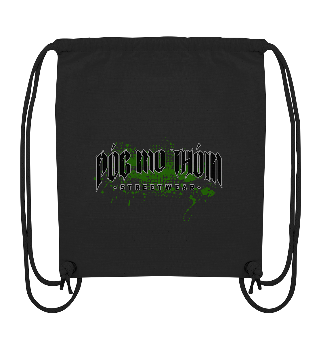 Póg Mo Thóin Streetwear "Splatter Logo" - Organic Gym-Bag
