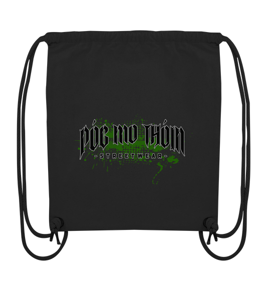 Póg Mo Thóin Streetwear "Splatter Logo" - Organic Gym-Bag