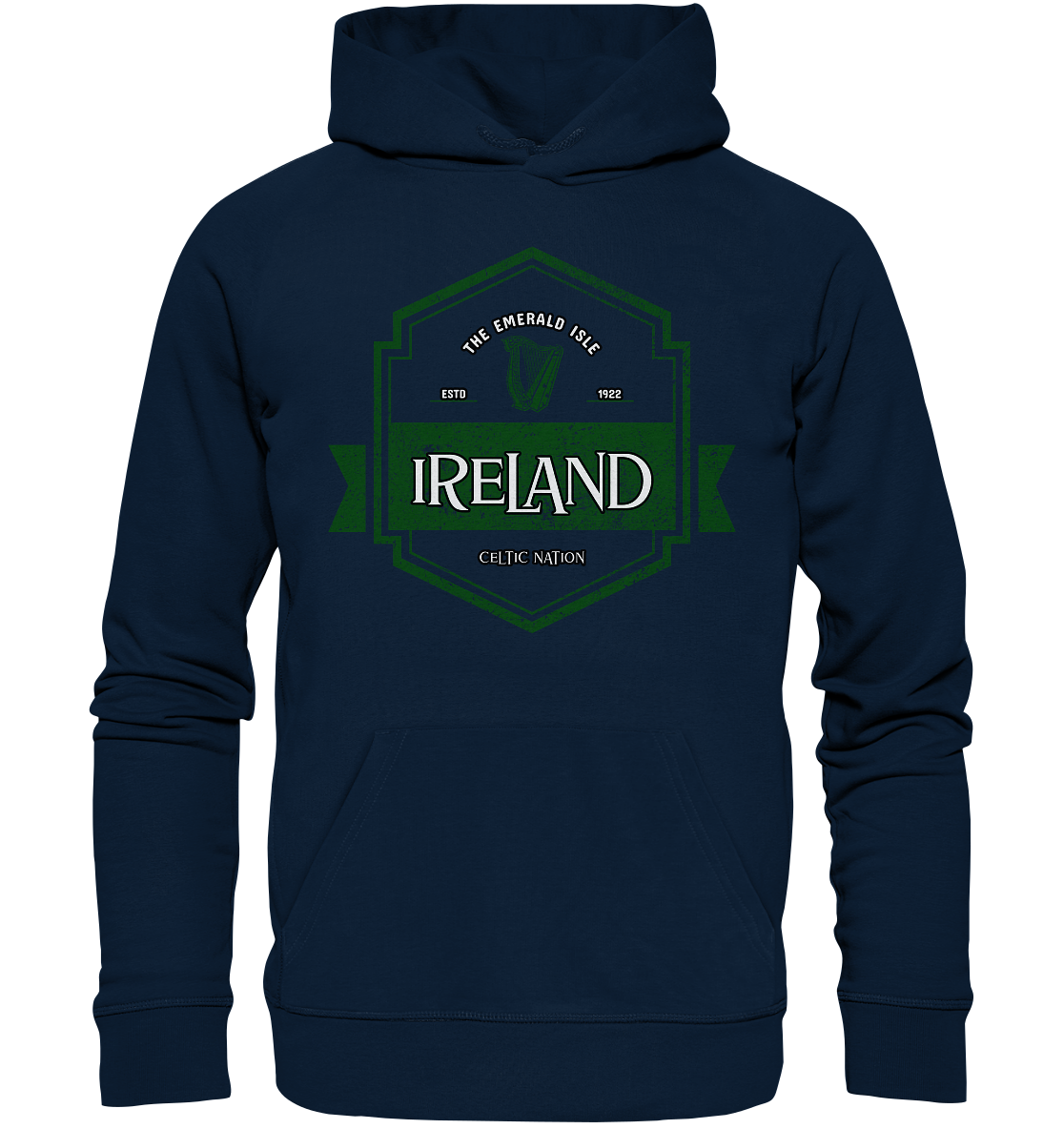 Ireland "The Emerald Isle / Celtic Nation" - Organic Hoodie