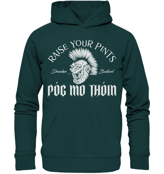Póg Mo Thóin Streetwear "Drunken Bastard" - Organic Hoodie