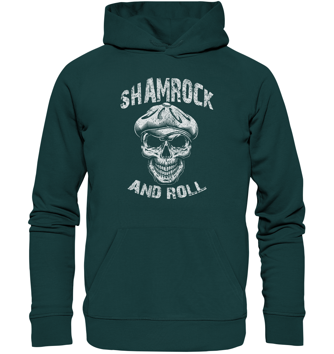 Shamrock And Roll "Skull" - Organic Hoodie