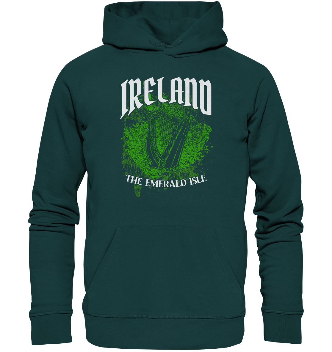 Ireland "The Emerald Isle / Splatter" - Organic Hoodie