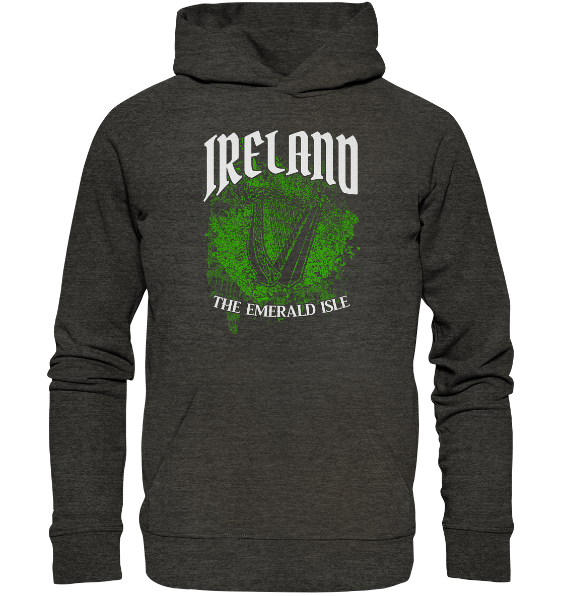 Ireland "The Emerald Isle / Splatter" - Organic Hoodie