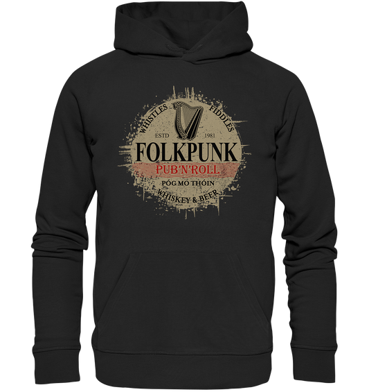 Folkpunk "Pub'n'Roll" - Organic Hoodie