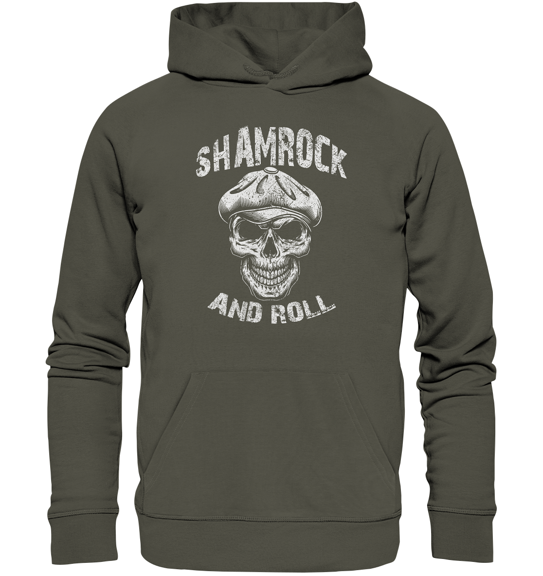 Shamrock And Roll "Skull" - Organic Hoodie