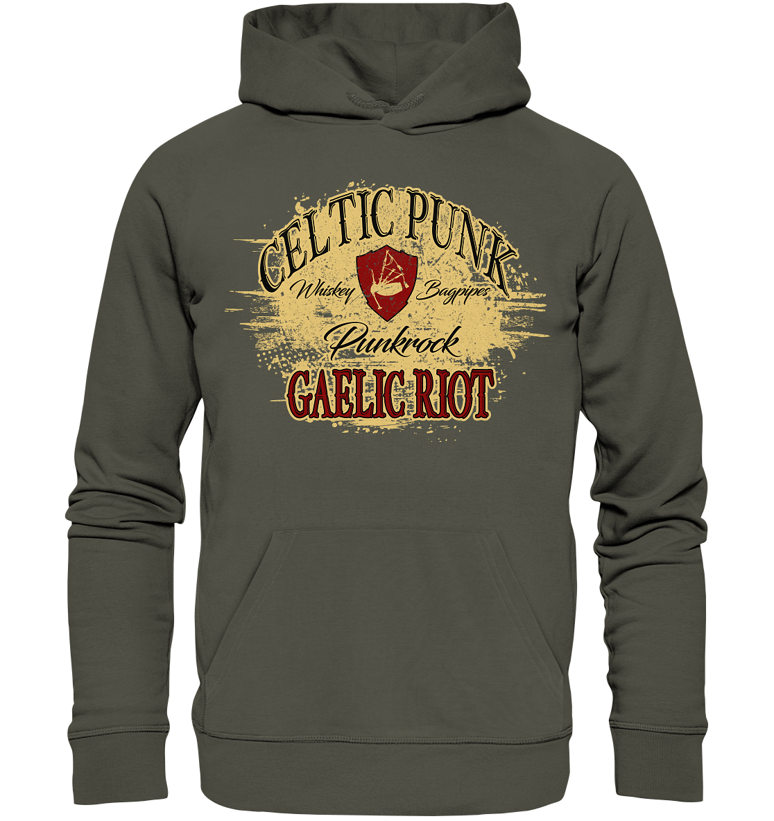 Celtic Punk "Gaelic Riot" - Organic Hoodie