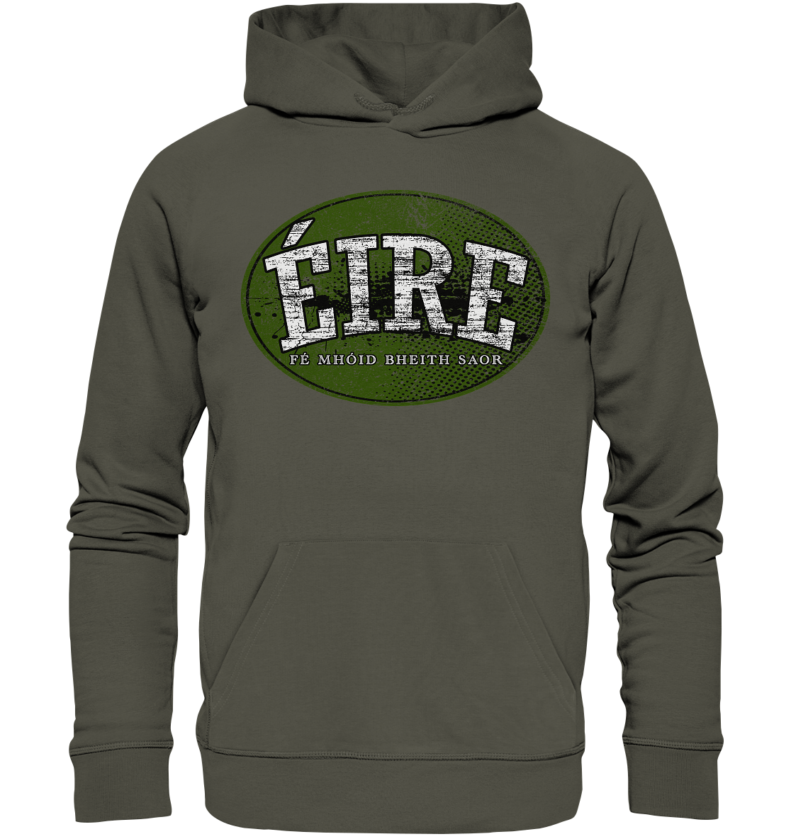 "Éire - Fé mhóid bheith saor" - Organic Hoodie