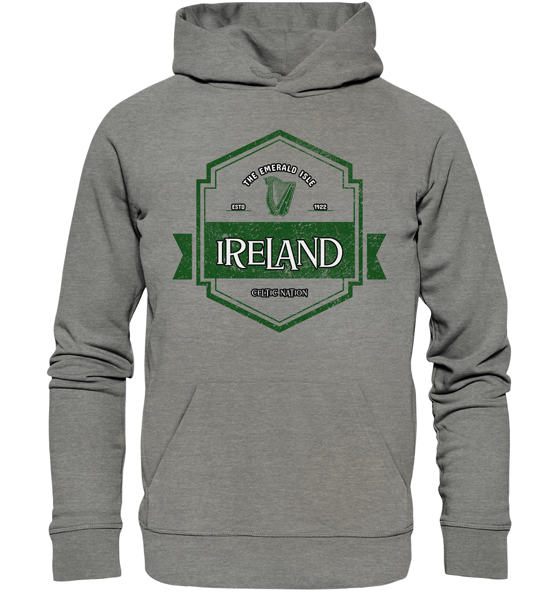 Ireland "The Emerald Isle / Celtic Nation" - Organic Hoodie
