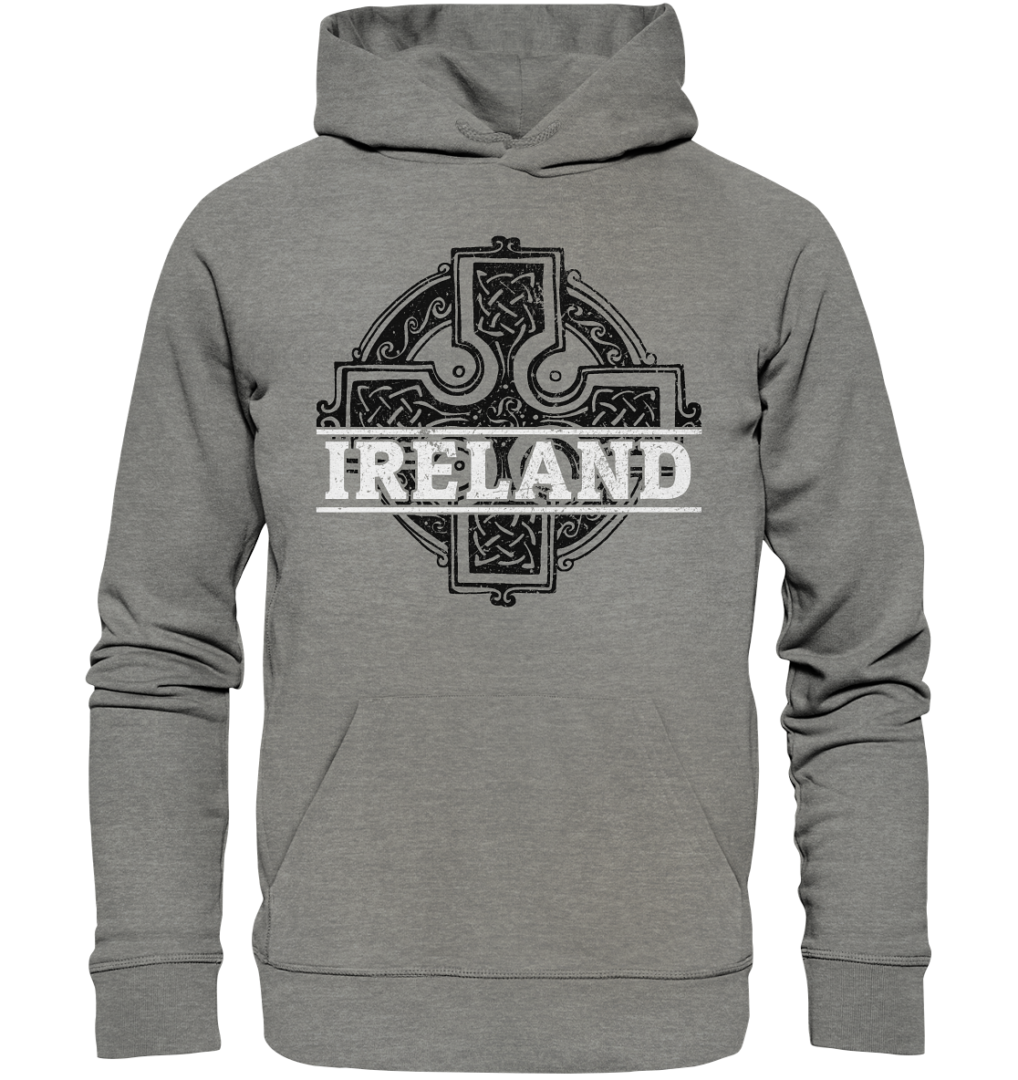 Ireland "Celtic Cross" - Organic Hoodie