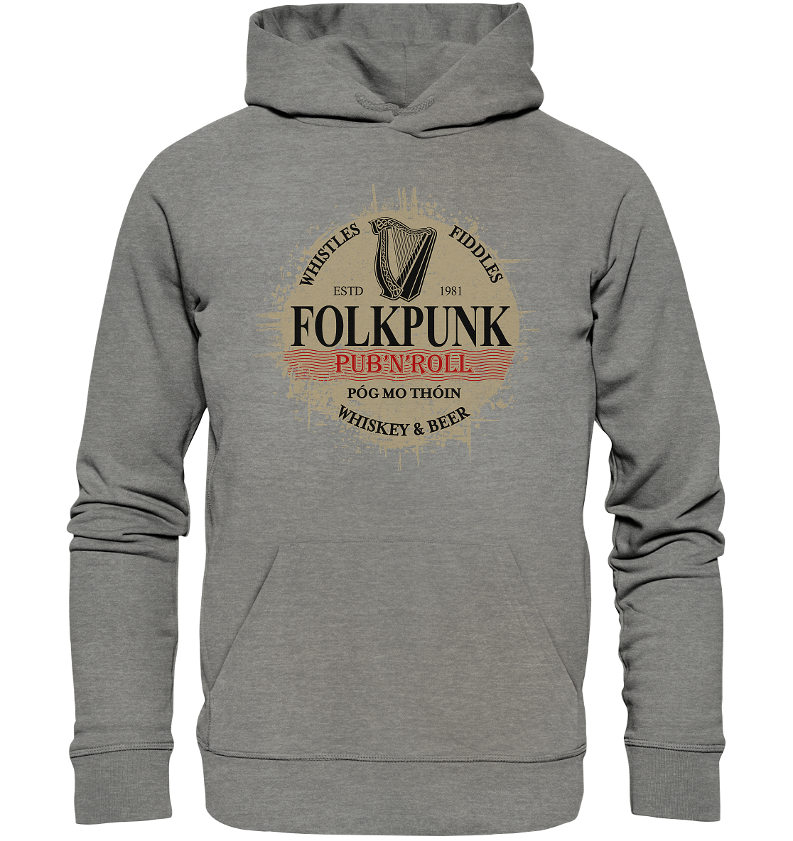 Folkpunk "Pub'n'Roll" - Organic Hoodie