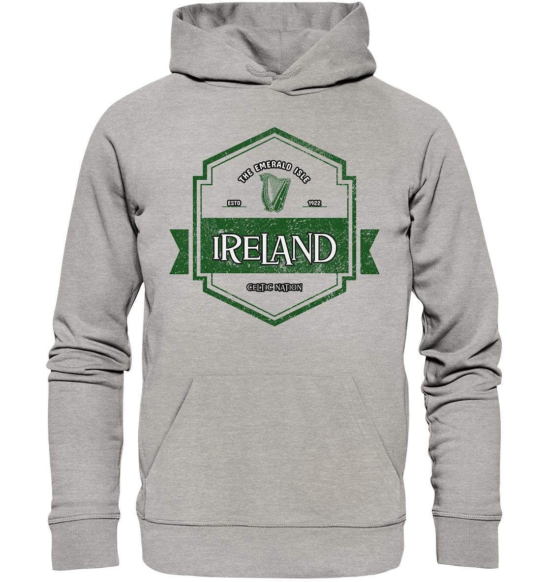 Ireland "The Emerald Isle / Celtic Nation" - Organic Hoodie