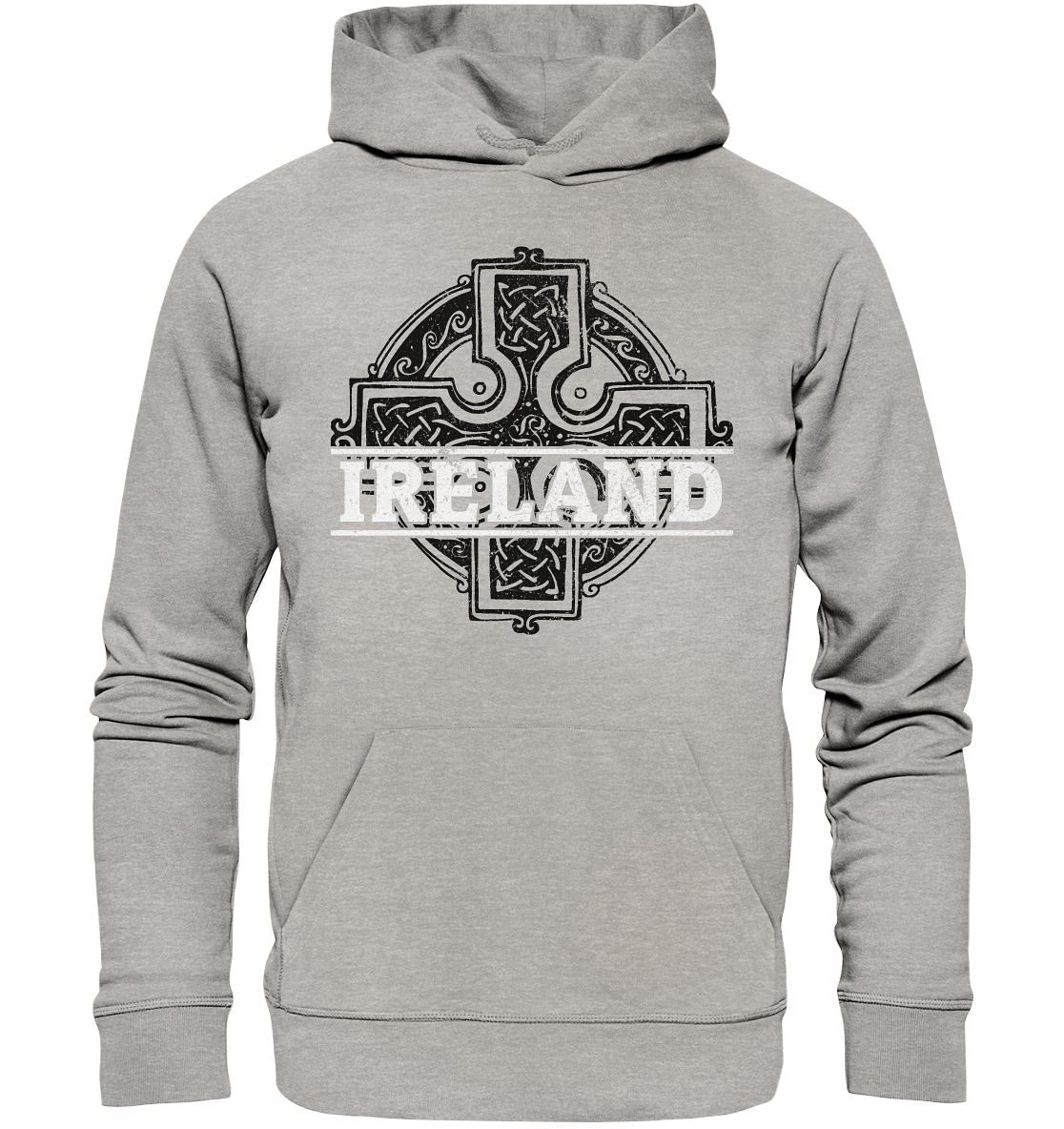 Ireland "Celtic Cross" - Organic Hoodie