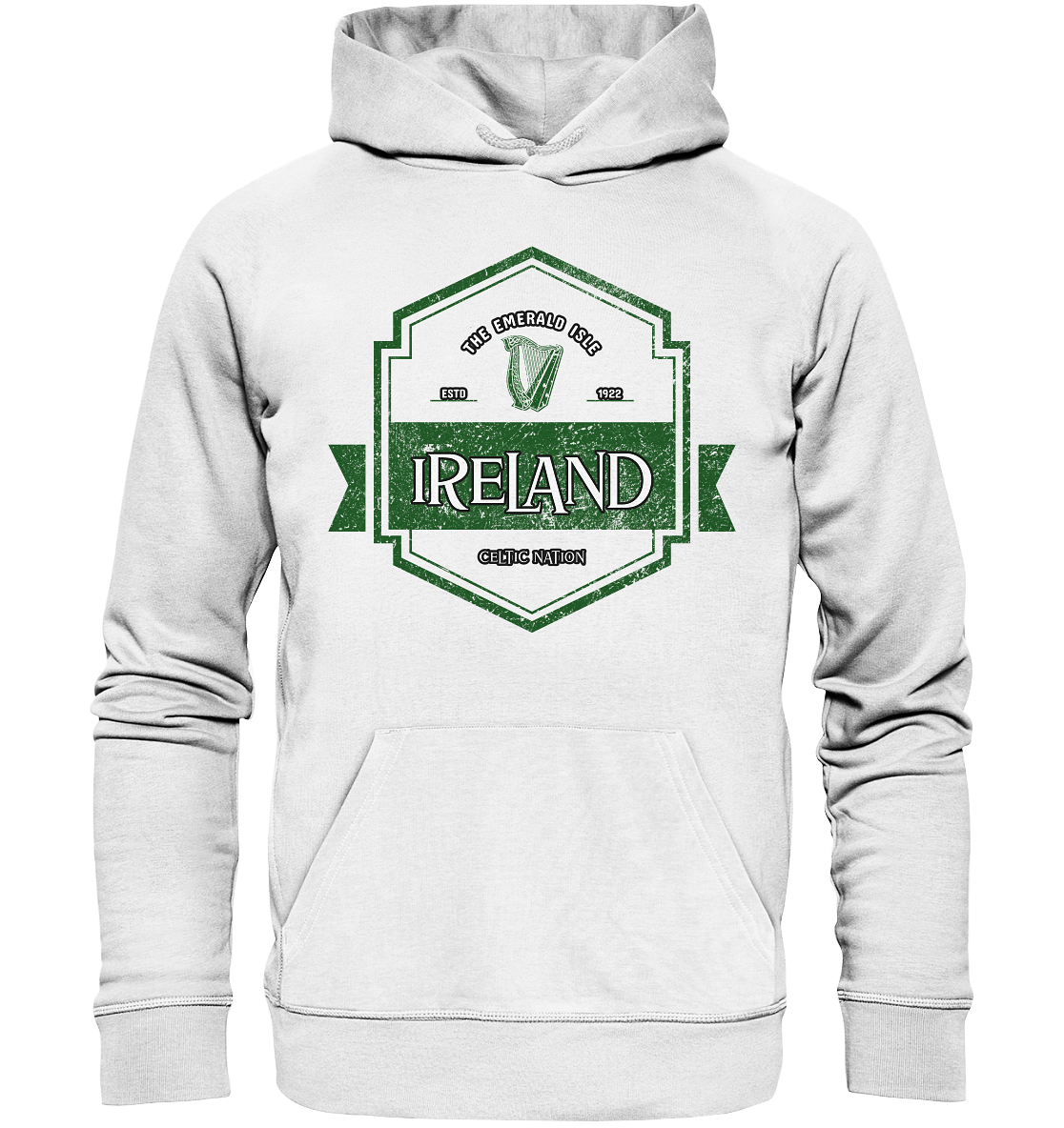 Ireland "The Emerald Isle / Celtic Nation" - Organic Hoodie