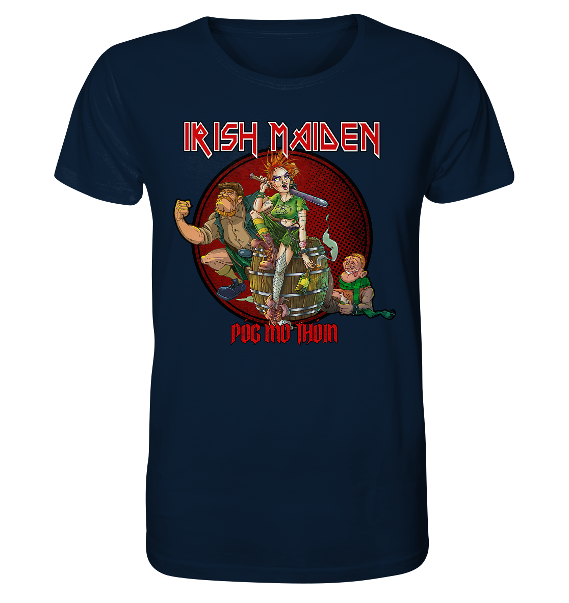 Póg Mo Thóin Streetwear "Irish Maiden" - Organic Shirt