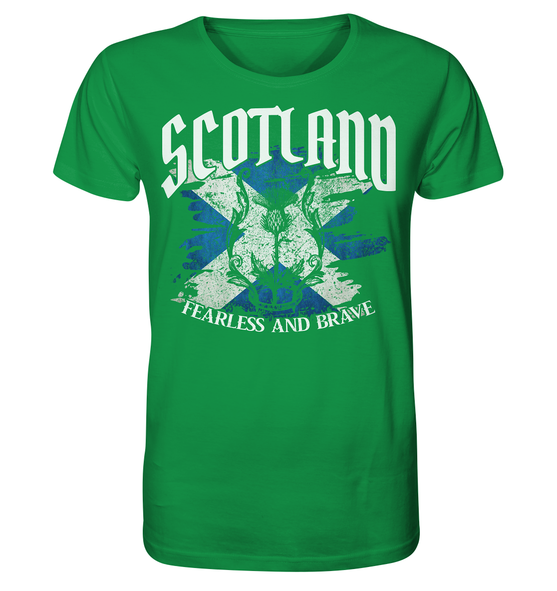 Scotland "Fearless and Brave / Splatter" - Organic Shirt