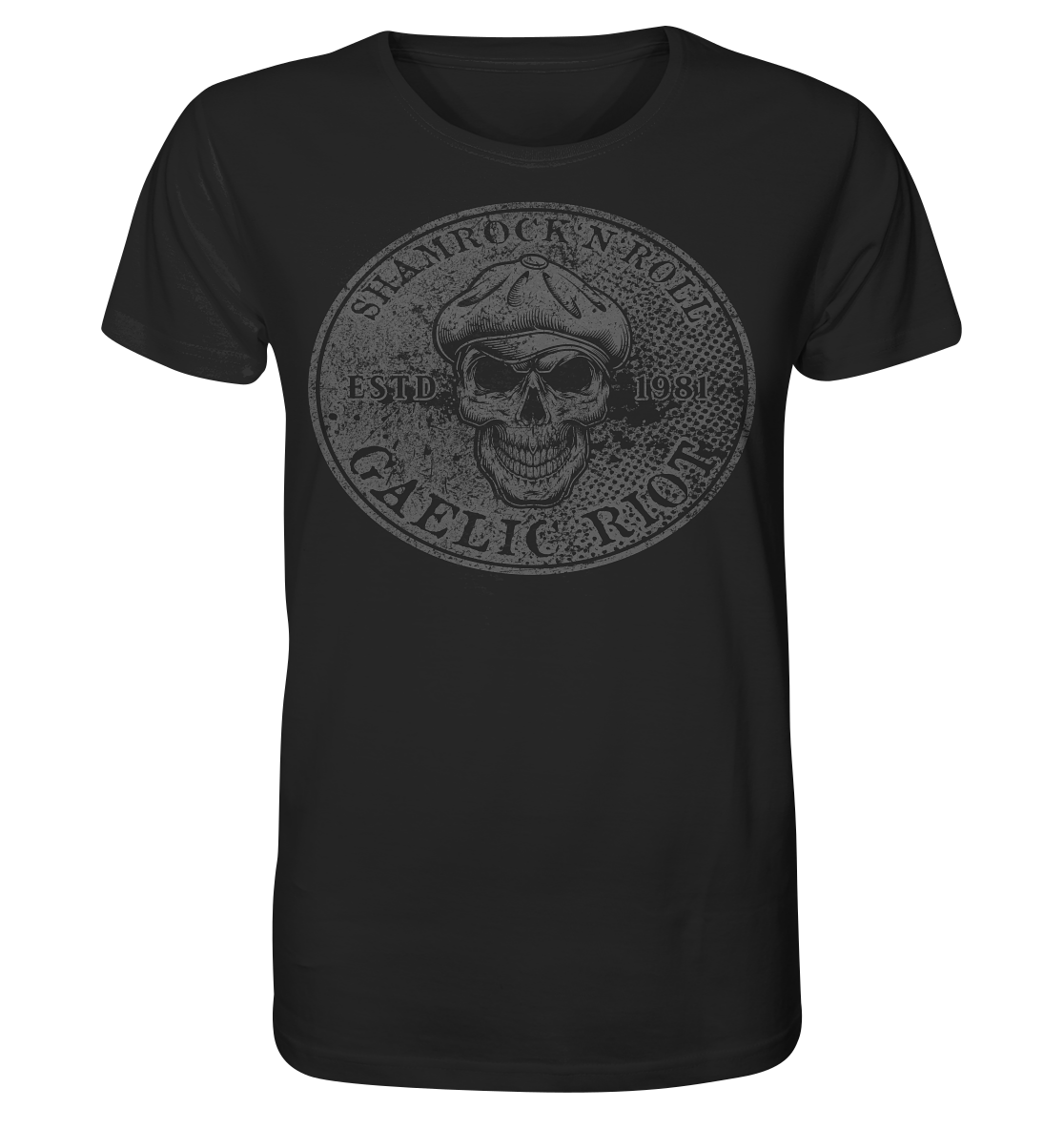 Shamrock And Roll "Skull / Gaelic Riot" - Organic Shirt