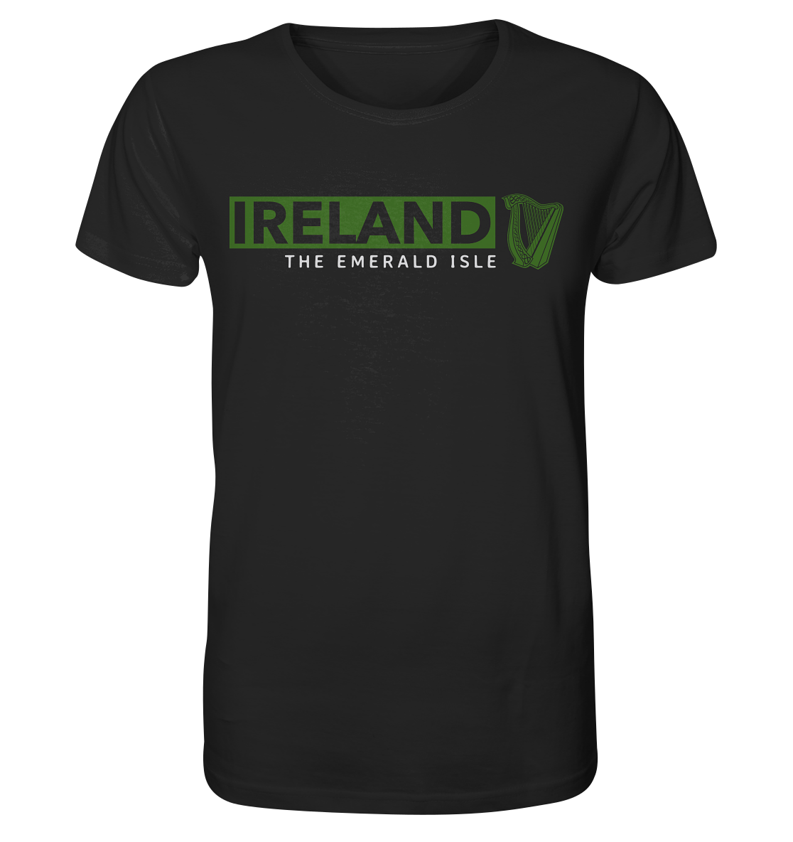 Ireland "The Emerald Isle / Harp" - Organic Shirt
