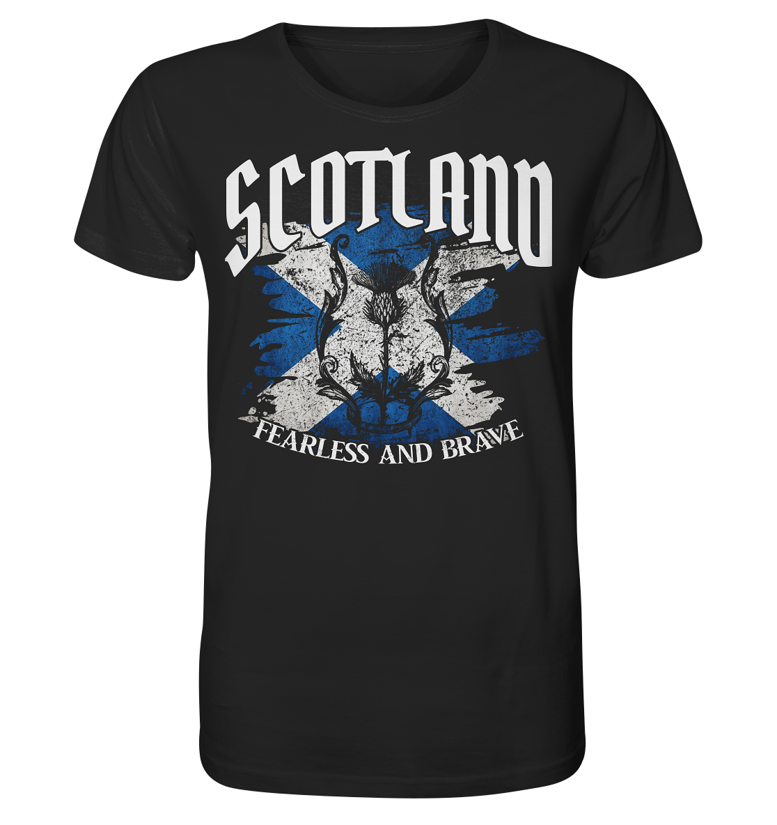 Scotland "Fearless and Brave / Splatter" - Organic Shirt