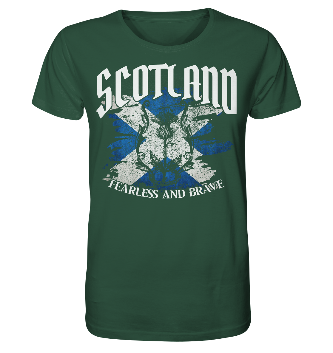 Scotland "Fearless and Brave / Splatter" - Organic Shirt