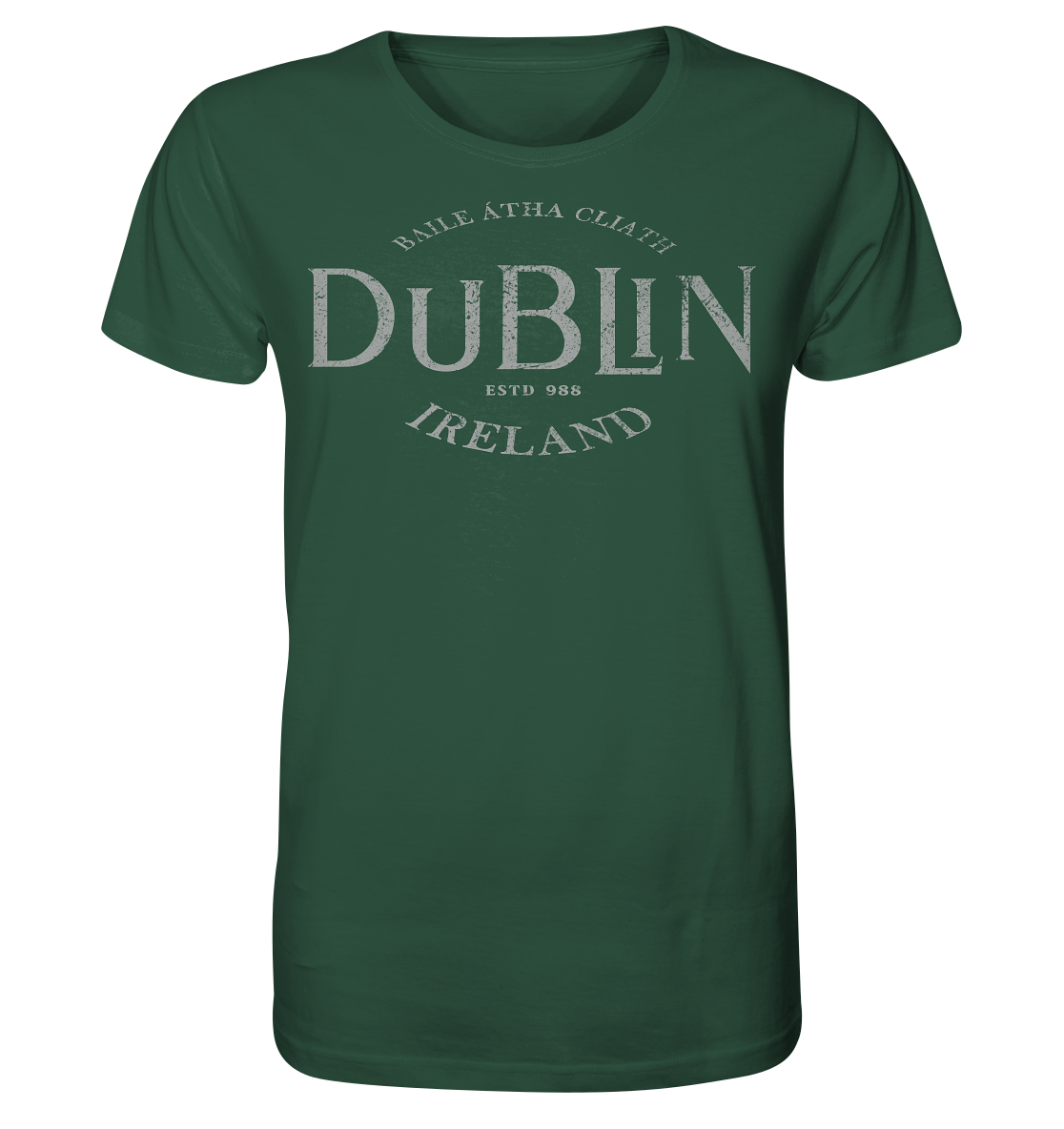 Dublin "Ireland / Baile Átha Cliath / Estd 988" - Organic Shirt