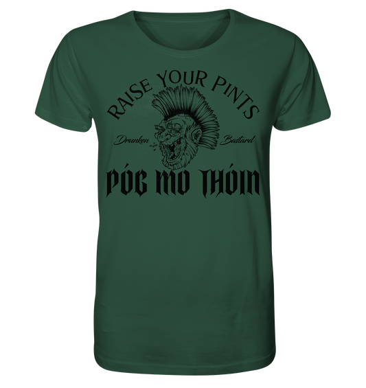 Póg Mo Thóin Streetwear "Drunken Bastard" - Organic Shirt