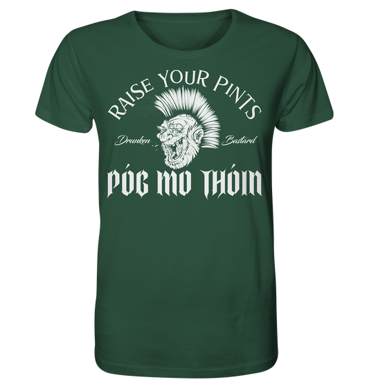 Póg Mo Thóin Streetwear "Drunken Bastard" - Organic Shirt