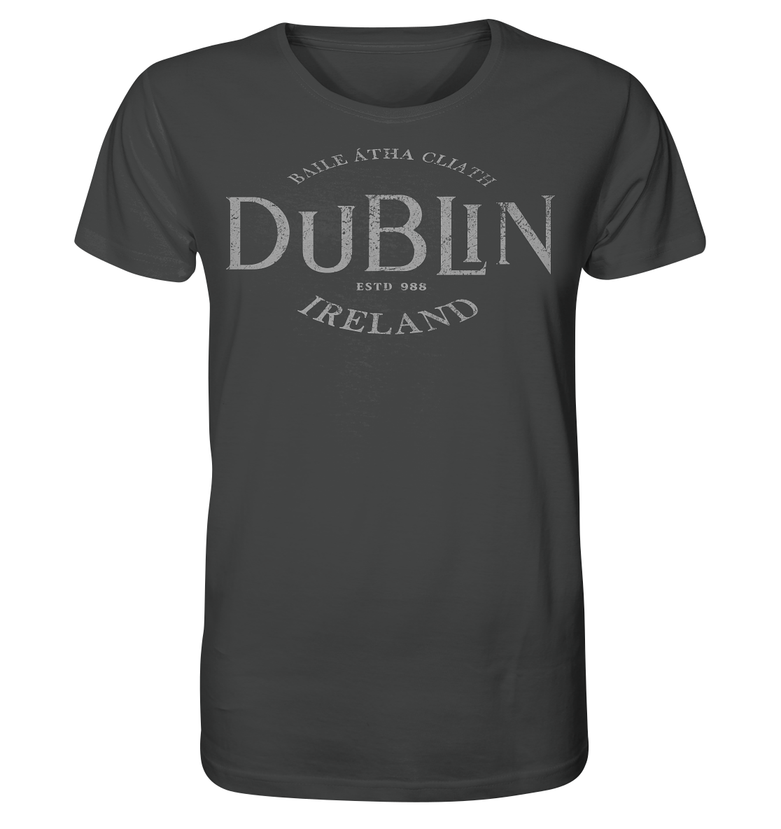Dublin "Ireland / Baile Átha Cliath / Estd 988" - Organic Shirt