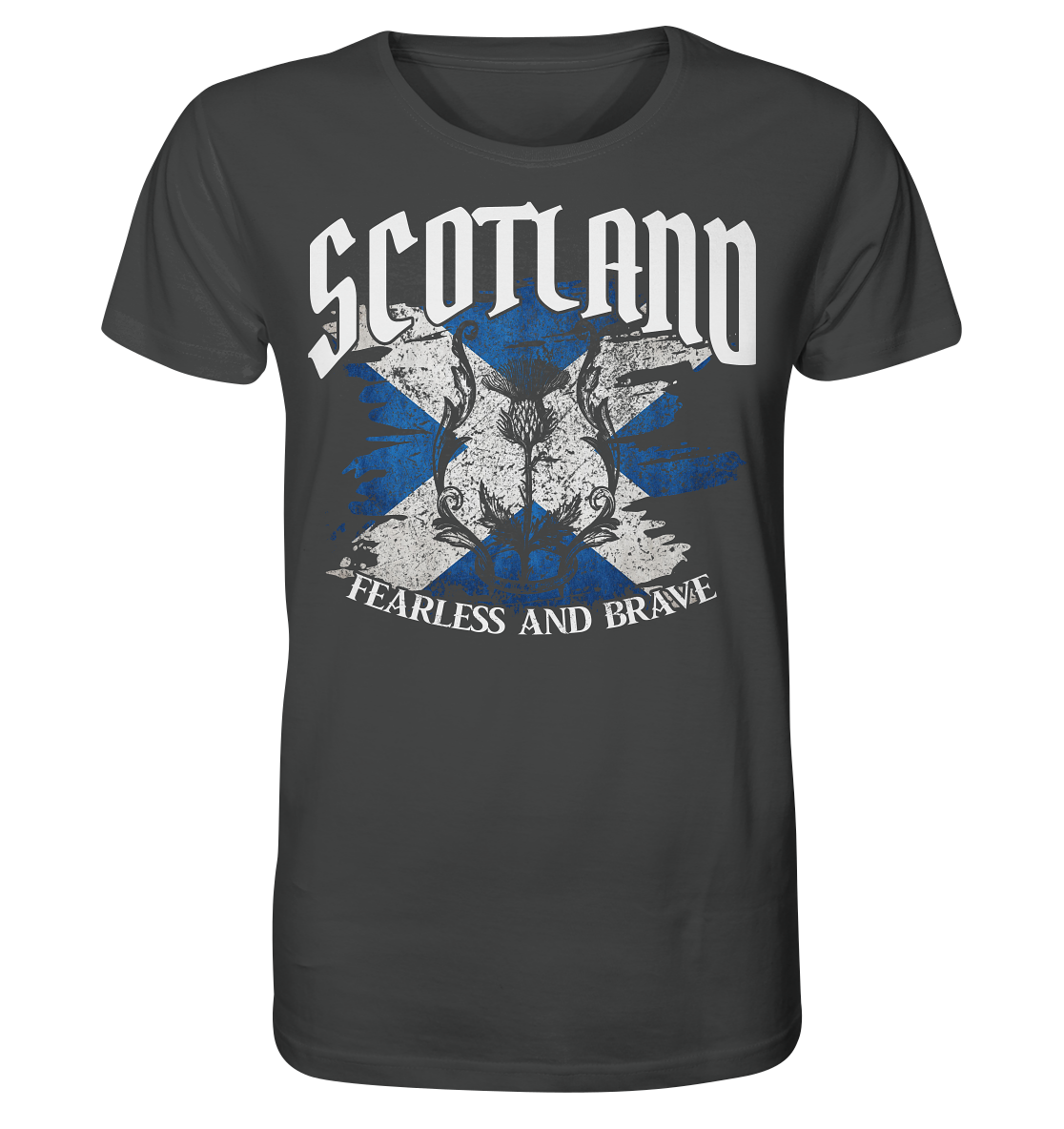 Scotland "Fearless and Brave / Splatter" - Organic Shirt