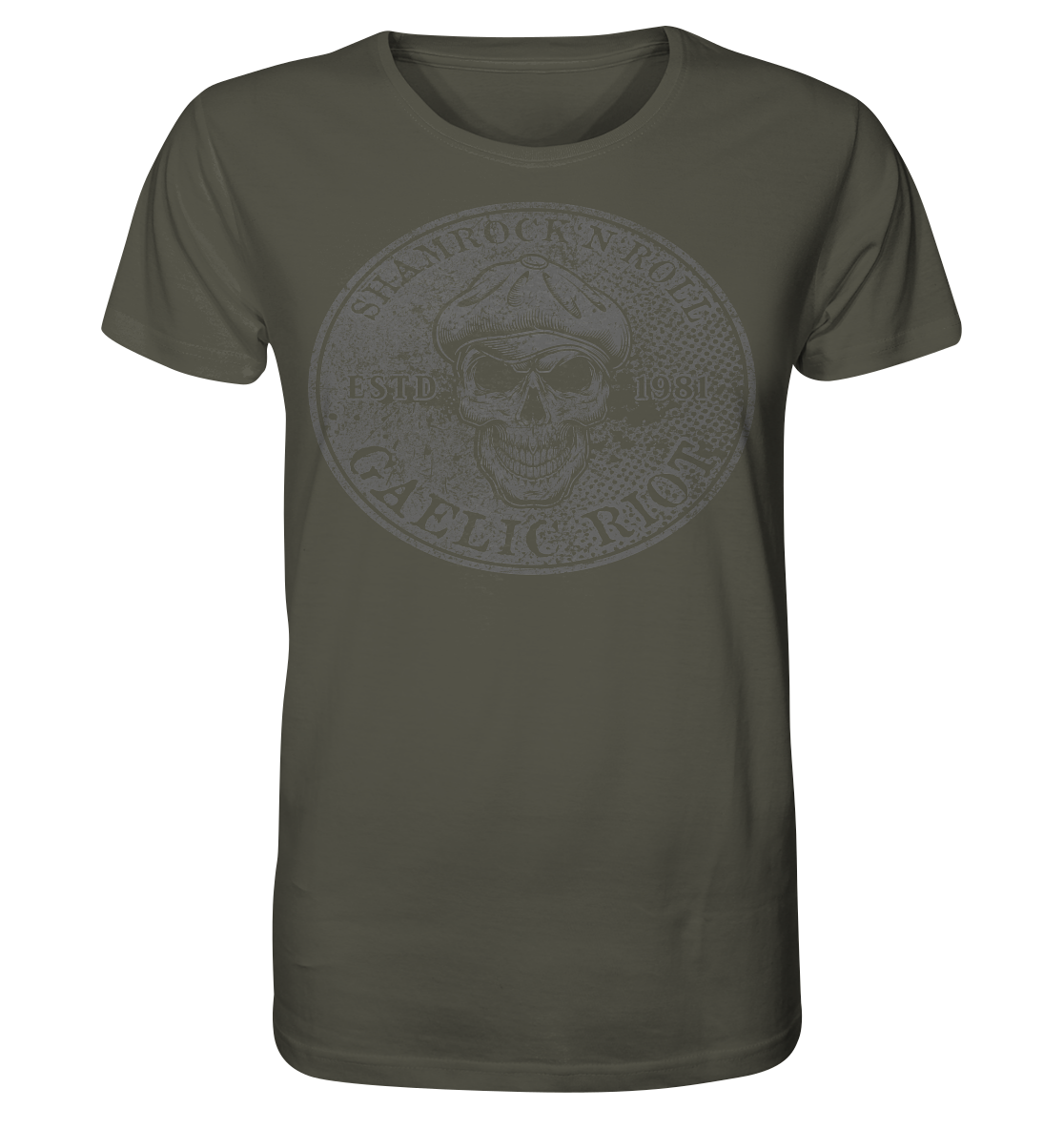 Shamrock And Roll "Skull / Gaelic Riot" - Organic Shirt