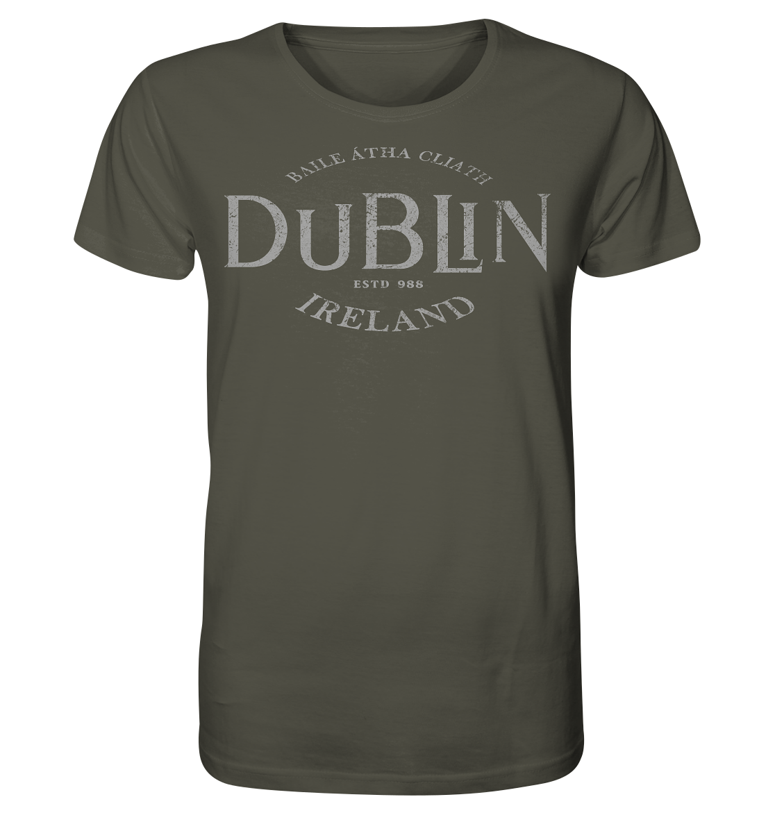 Dublin "Ireland / Baile Átha Cliath / Estd 988" - Organic Shirt
